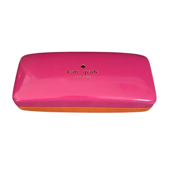 Kate Spade Pink Orange Sunglasses Case - Picture 2 of 4